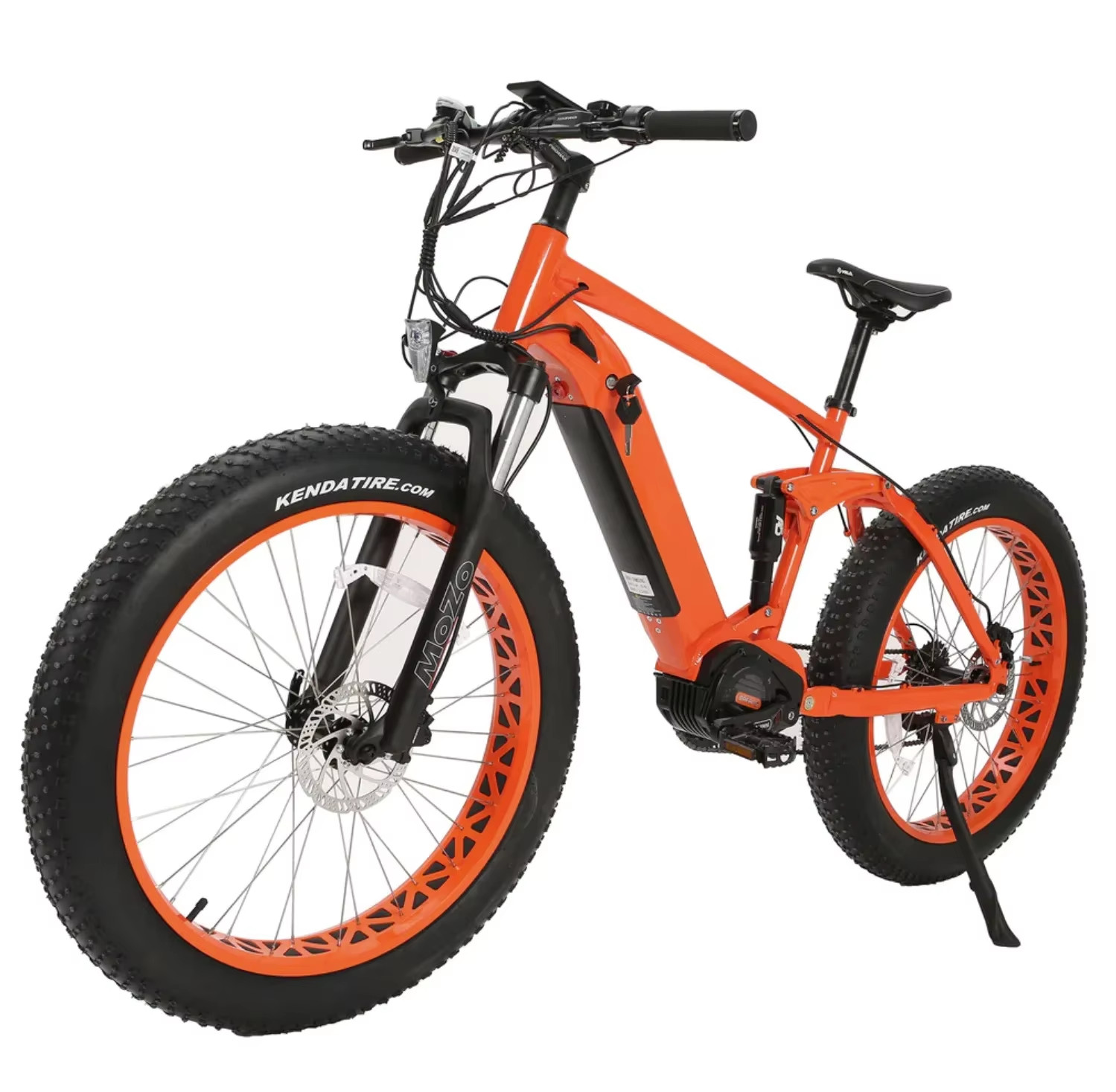 Person riding an electric bike in the city